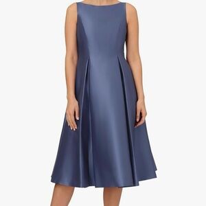 Adrianna Papell Blue Midi Dress